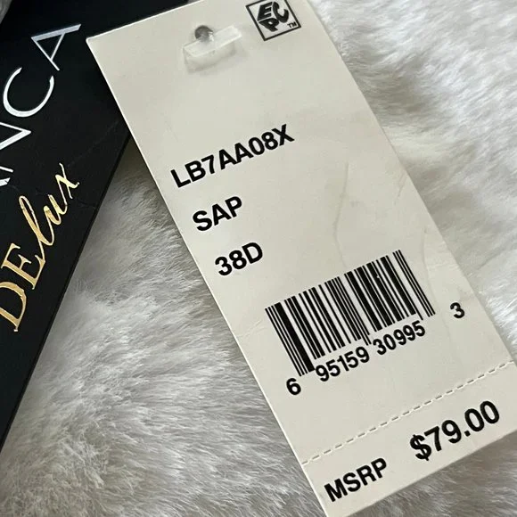 NEW! La Blanca Sapphire Halter Bikini Top - Picture 2 of 7